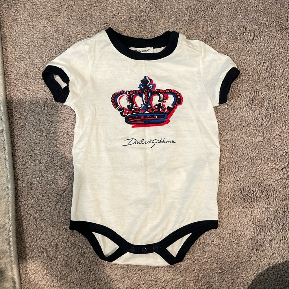 Baby onesie. D&G worn once and in Pristine condition.